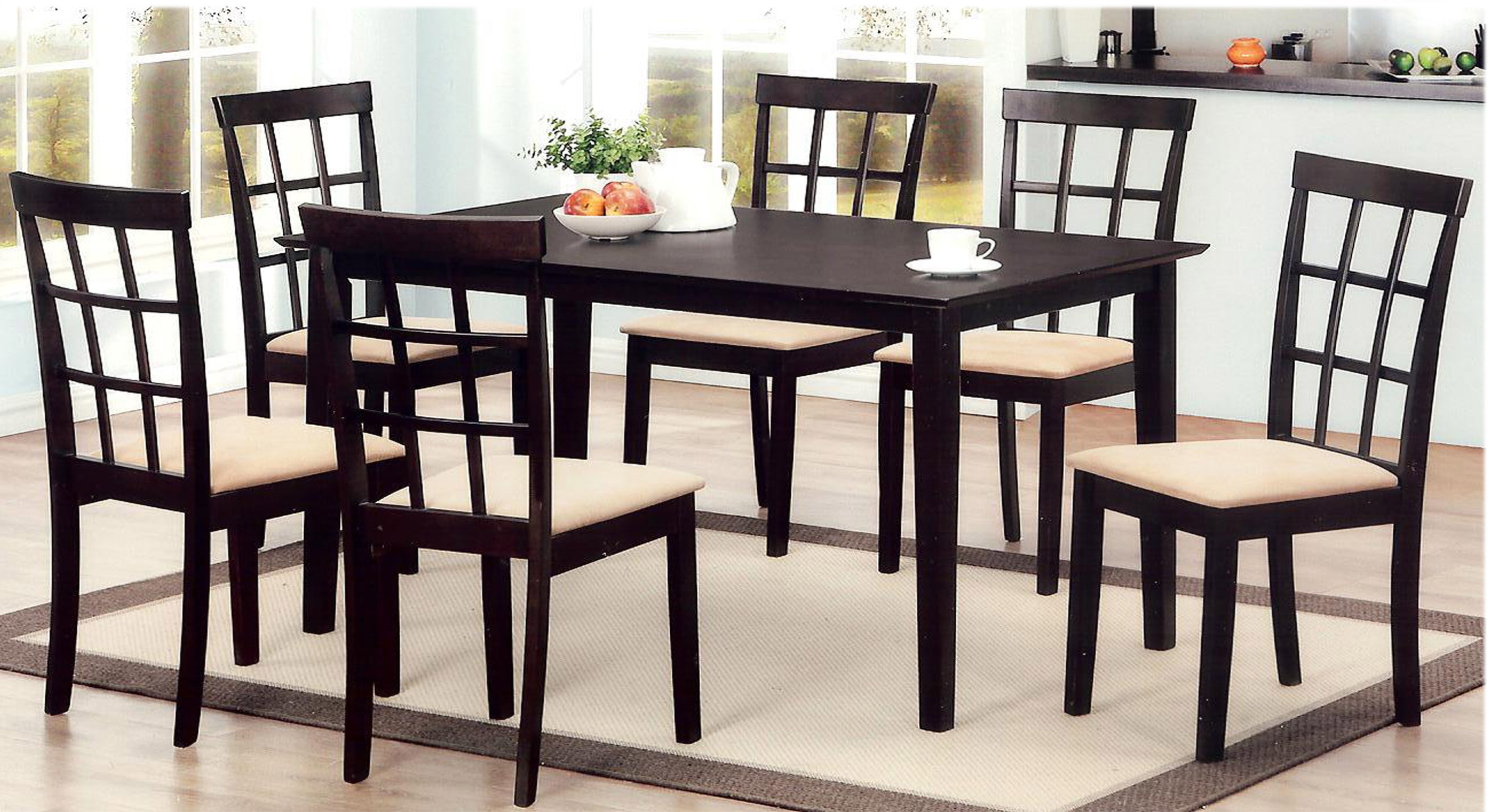 Helena dining table  6 chairs 